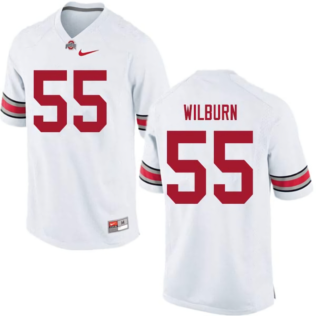Trayvon Wilburn Ohio State Buckeyes Men's NCAA #55 Nike White College Stitched Football Jersey BGR8356ZO